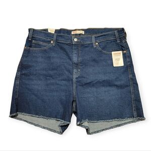 LEVI'S Signature Heritage Hi-Rise 5 inch Cutoff Jean Shorts NWT 20  Waist 35